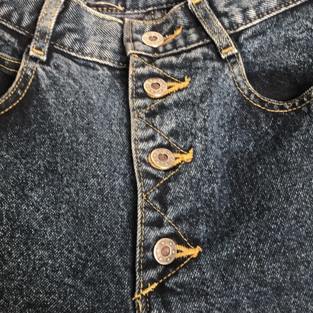 Vintage 80s Lee Jeans High Waist Button Up - Picture 2 of 4